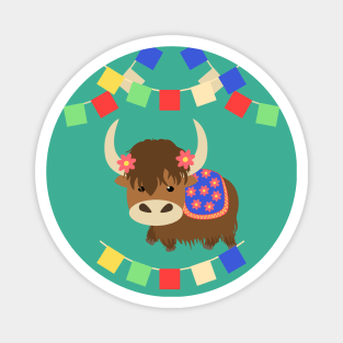 Cute Tibetan Yak Magnet